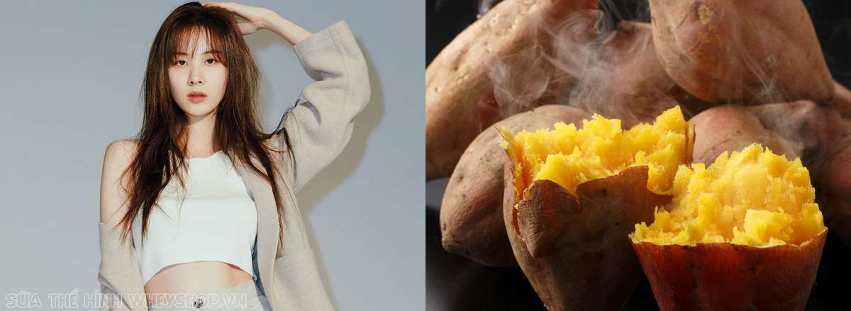 10 ngoi sao han quoc giam can thanh cong Seohyun giam can voi khoai lang