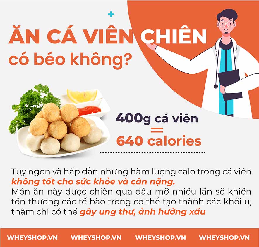 100g Cá viên chiên bao nhiêu calo là những câu hỏi được rất nhiều đối tượng quan tâm, đặc biệt là những bạn học sinh, sinh viên đang giảm cân. Bởi đây là món...