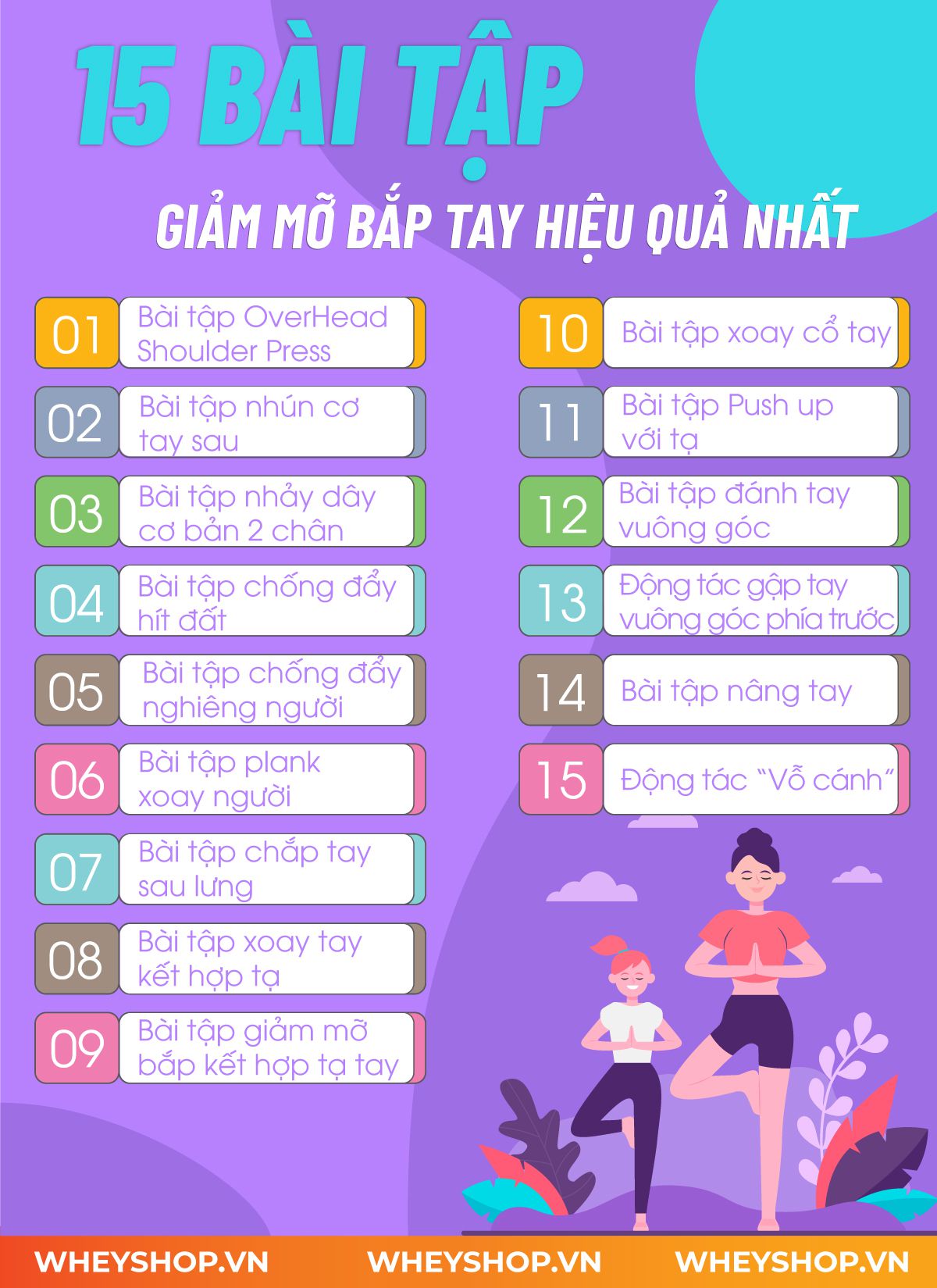 Nếu bạn đang phân vân trong việc tìm kiếm bài tập giảm mỡ bắp tay hiệu quả thì hãy cùng WheyShop điểm qua ngay 15 bài tập trong bài viết...