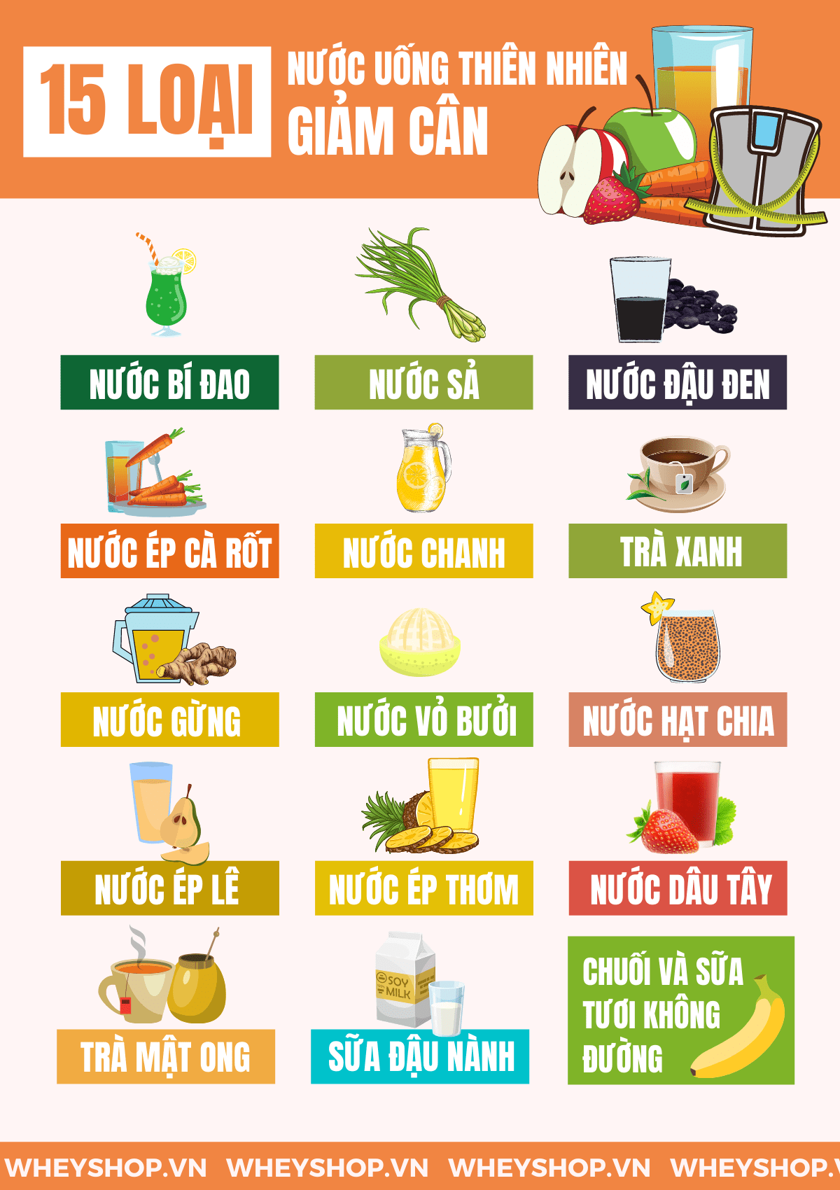 Nếu bạn đang băn khoăn trong việc tìm kiếm các loại nước uống giảm cân thì hãy cùng WheyShop tham khảo chi tiết bài viết ngay sau đây...