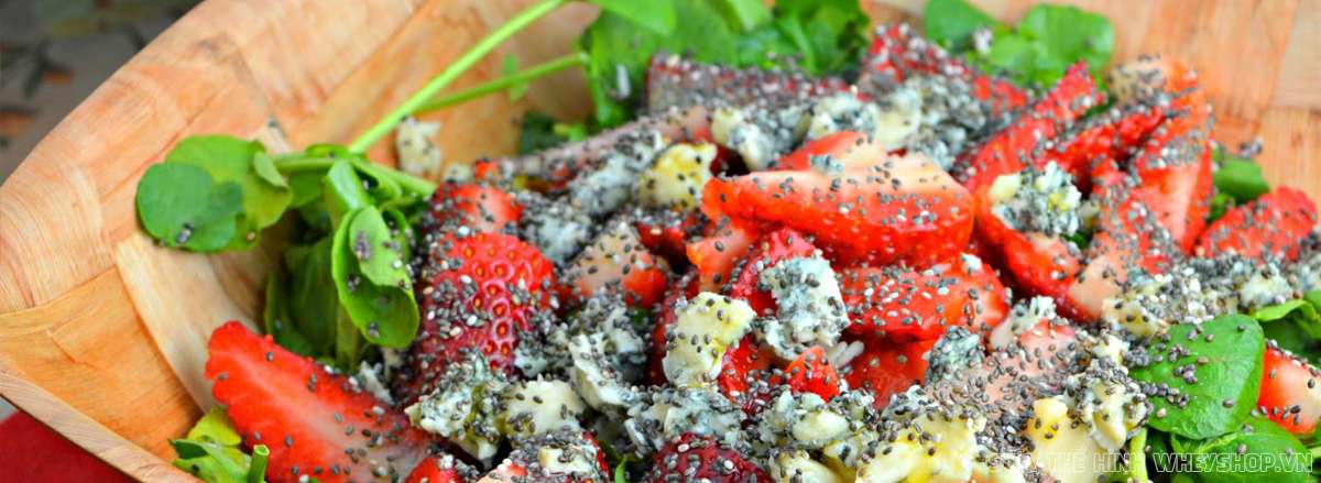 20 cach giam can voi hat chia salad tron hat chia