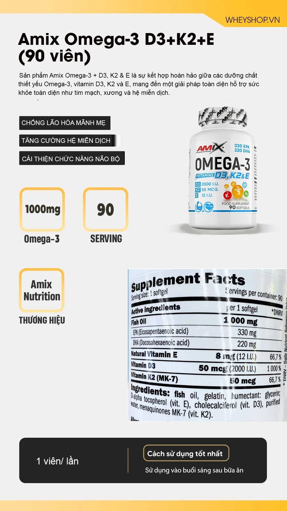 Amix Omega-3 D3 + K2 + E (90 viên) 4 20241031 145918