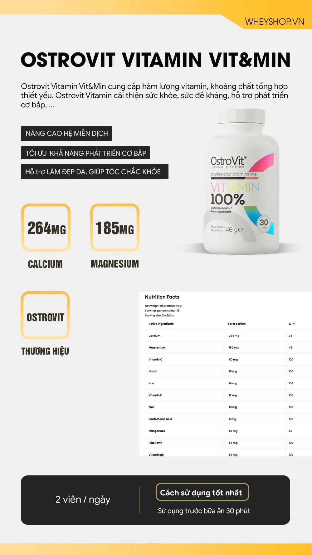 Ostrovit Vitamin Vit&Min (90 viên) 7 20241206 150805