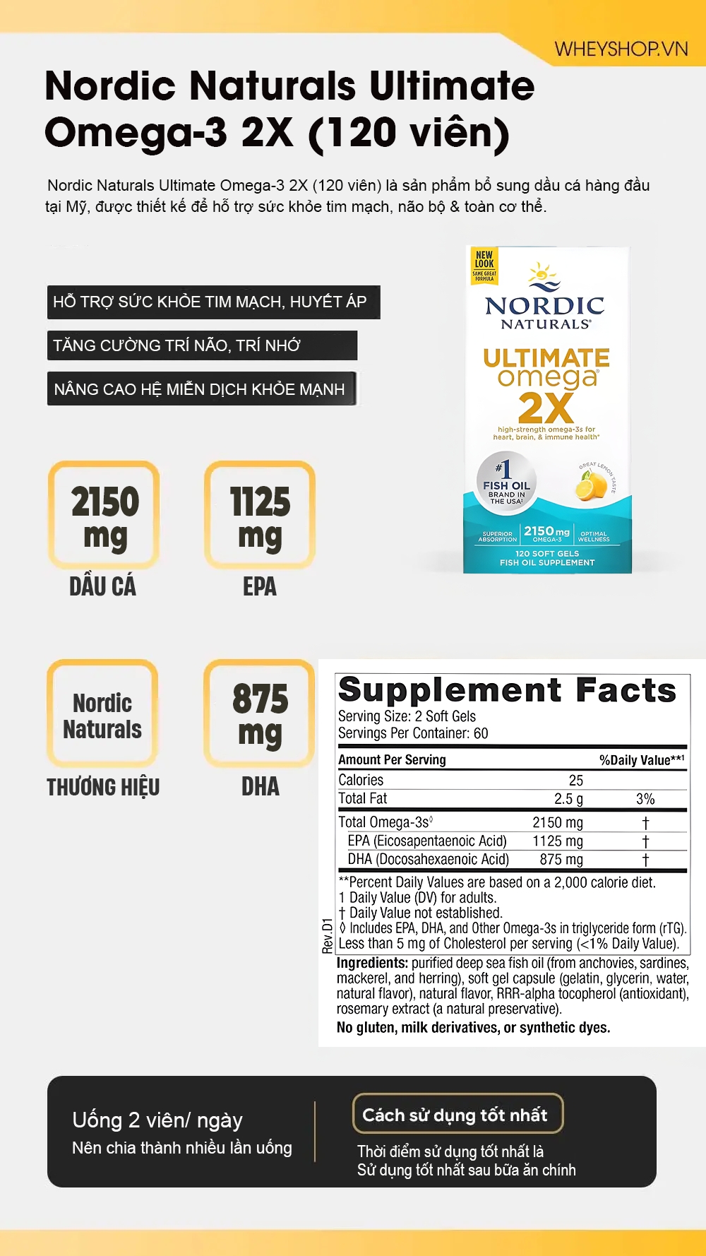 Nordic Naturals Ultimate Omega-3 2X 2150mg (120 viên) 4 20250408 093107