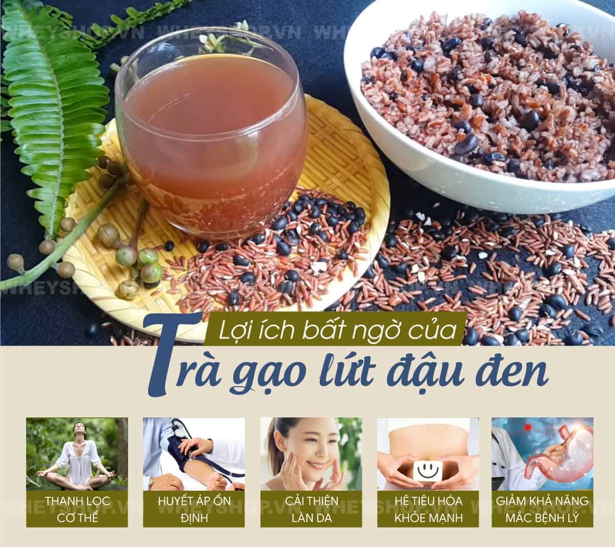 Trà gạo lứt đậu đen là thức uống thơm ngon bổ dưỡng không chỉ là món giải khát hoàn hảo mà còn đem lại nhiều lợi ích, kể cả mẹ bầu. Cùng WheyShop tìm hiểu trà gạo lứt đậu đen là gì nhé!