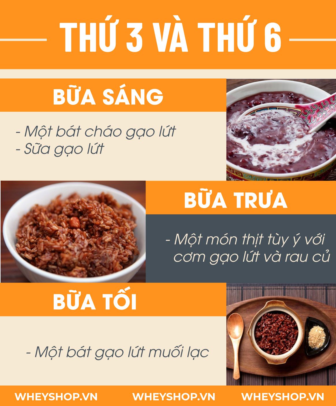Nếu bạn đang băn khoăn tìm cách ăn gạo lứt giảm cân sao cho hiệu quả thì hãy cùng WheyShop điểm qua ngay 10 cách ăn gạo lứt giảm cân qua bài...