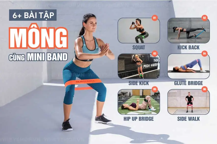 Nhiều anh chị em không có thời gian tập luyện và chăm sóc vòng 3 của mình. Bài viết này WheyShop giới thiệu tới các bạn 6+ Bài tập mông tại nhà với Mini Band...