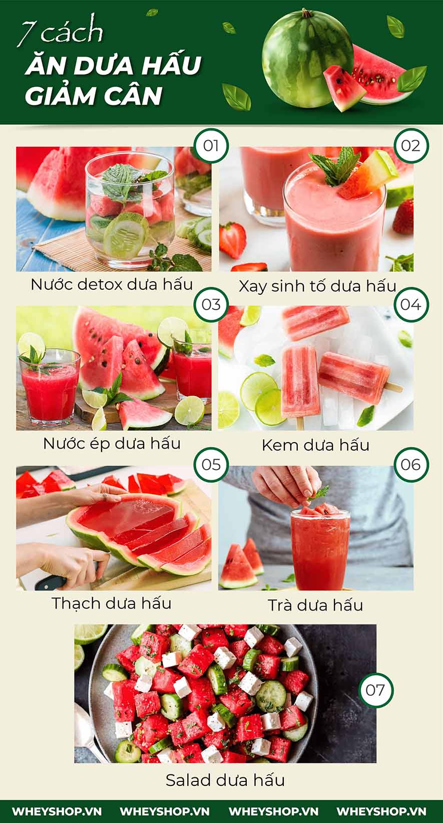 Ăn dưa hấu có béo không? Ăn nhiều dưa hấu có tốt không? Bài viết này, hãy cùng Wheyshop giải đáp thắc mắc cho bạn nhé!