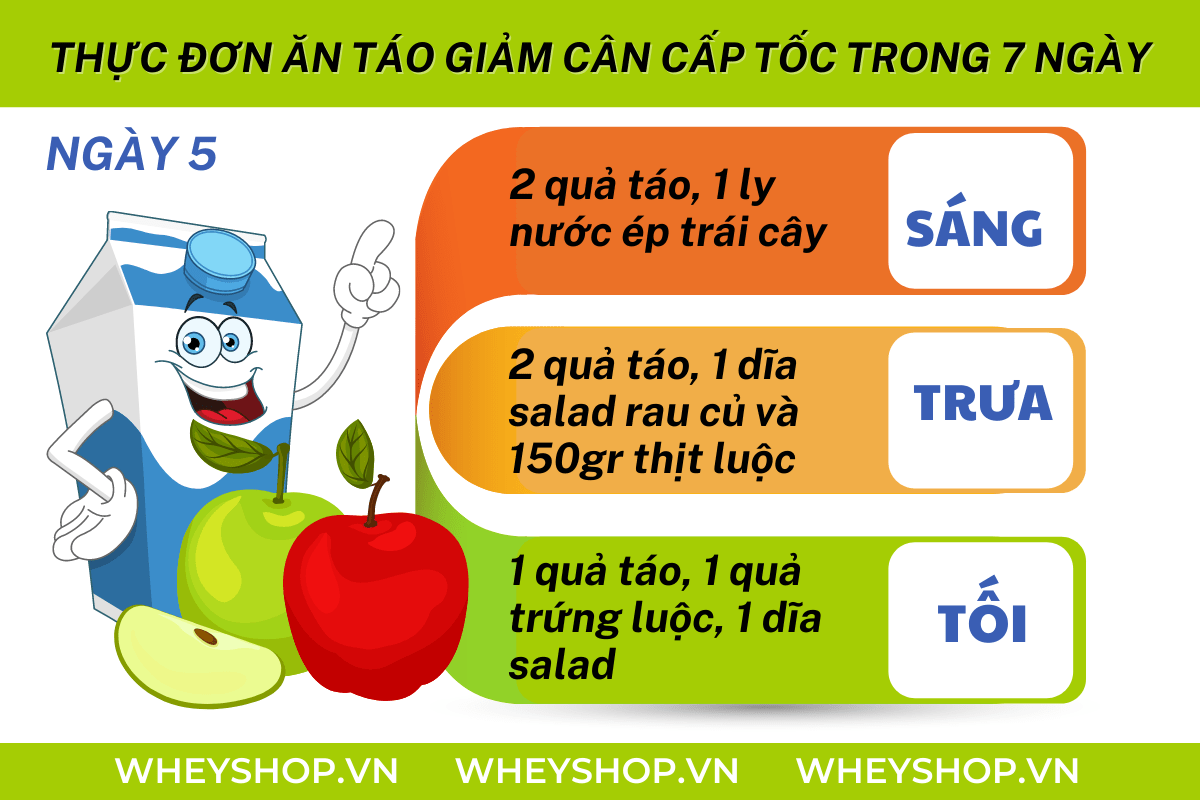 Nếu bạn đang băn khoăn tìm hiểu cách ăn táo giảm cân hiệu quả thì hãy cùng WheyShop tham khảo chi tiết bài viết ngay sau đây nhé...