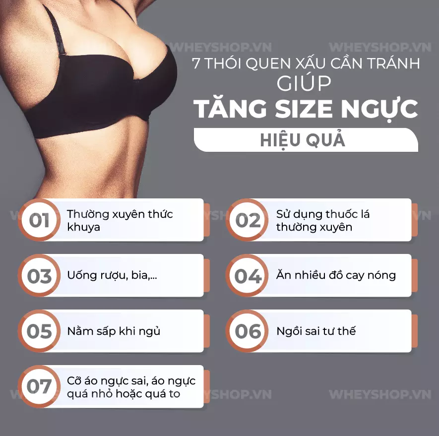 Vòng 1 căng đầy là một trong những yếu tố giúp phái đẹp trông quyến rũ hơn. Cùng WheyShop hướng dẫn 10+ cách làm tăng vòng 1 cấp tốc của người Nhật...