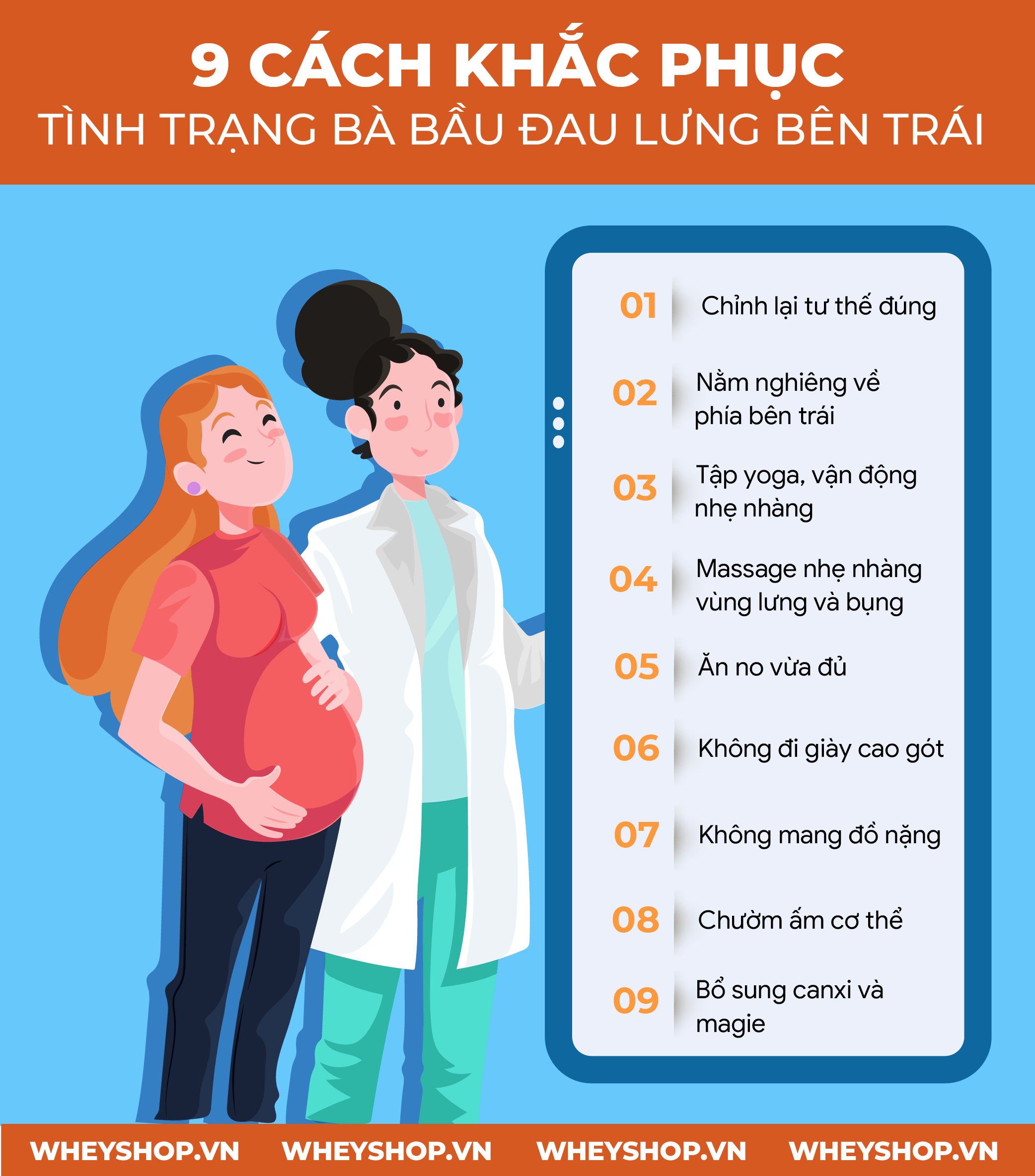 Nguyên nhân bà bầu đau lưng bên trái? 9 cách khắc phục tình trạng bà bầu bị đau lưng bên trái dưới đây sẽ giải đáp thắc mắc cho bạn