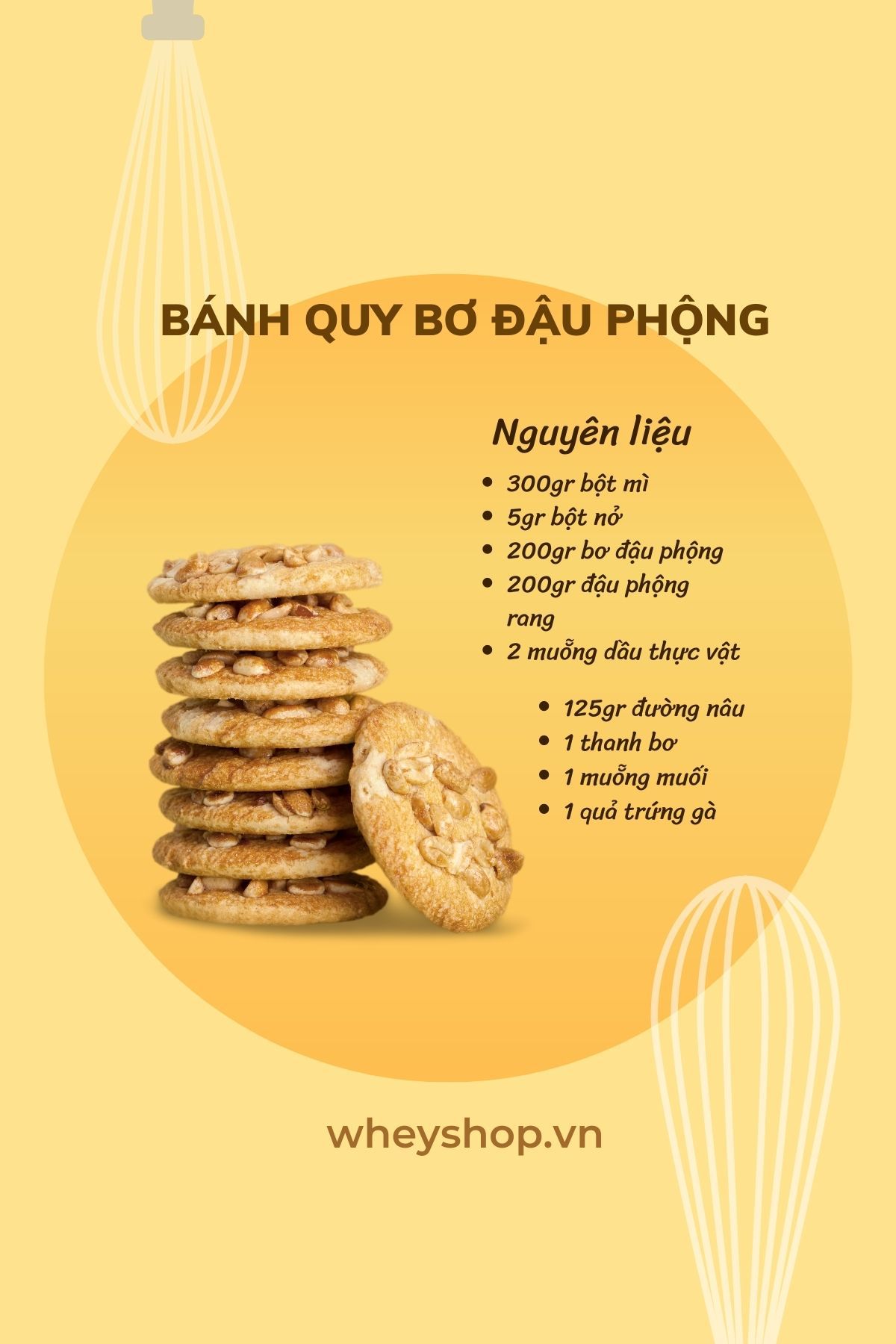 Bánh quy bơ đậu phộng là một loại bánh thơm ngon và thông dụng với nhiều người. Không chỉ tốt cho sức khỏe, bánh quy bơ đậu phộng còn cực kỳ giàu dưỡng chất,...