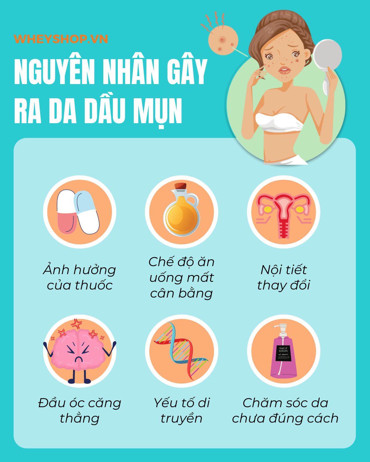 Chúng ta cần một cách chăm sóc da dầu mụn đặc biệt hơn các loại da khác, vì da dầu thường rất dễ bị mụn ẩn. Mụn ẩn được biết đến là một trong những loại mụn...