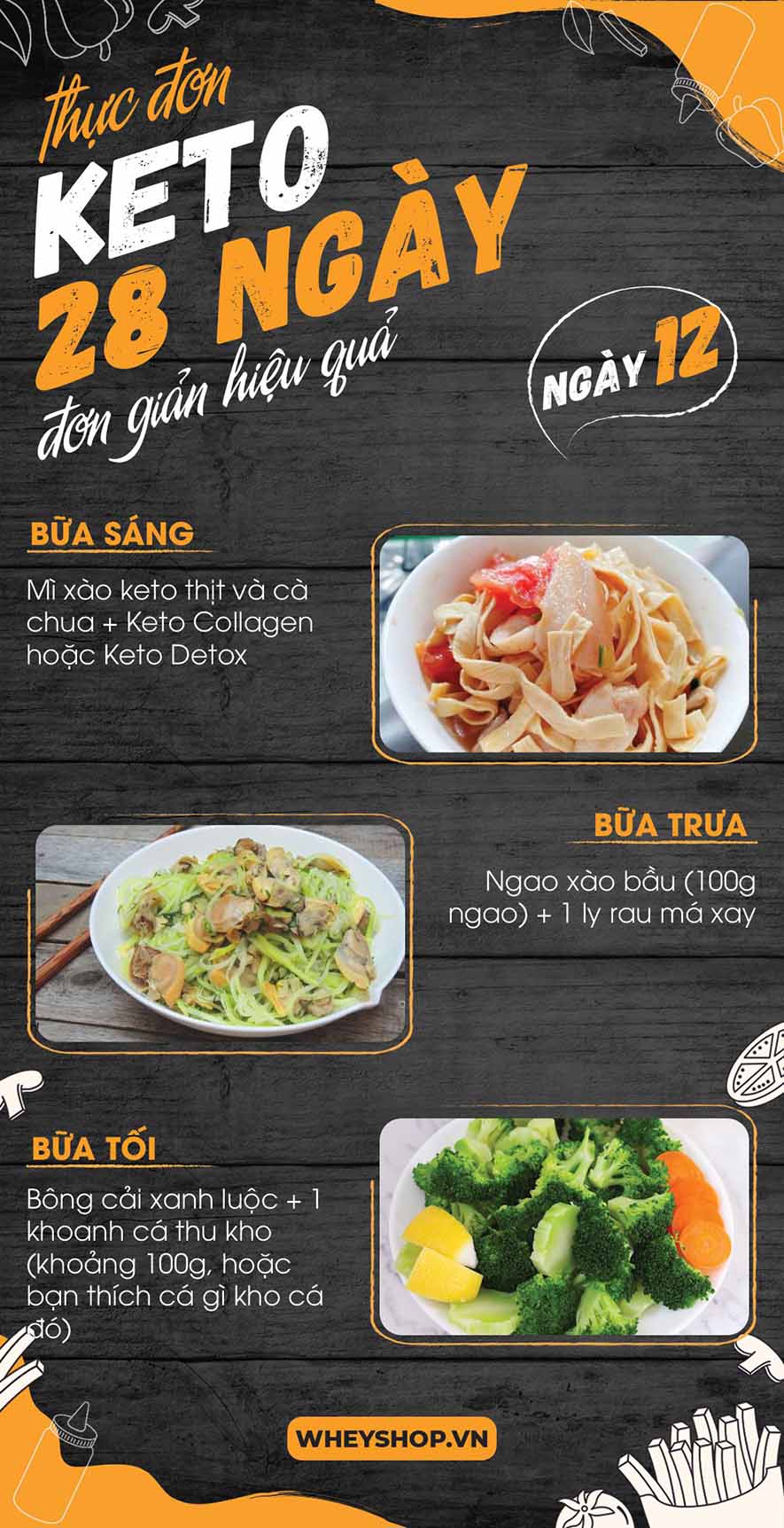 Nếu bạn đang băn khoăn tìm kiếm thực đơn keto 28 ngày thì hãy cùng WheyShop tham khảo chi tiết bài viết ngay sau đây nhé...