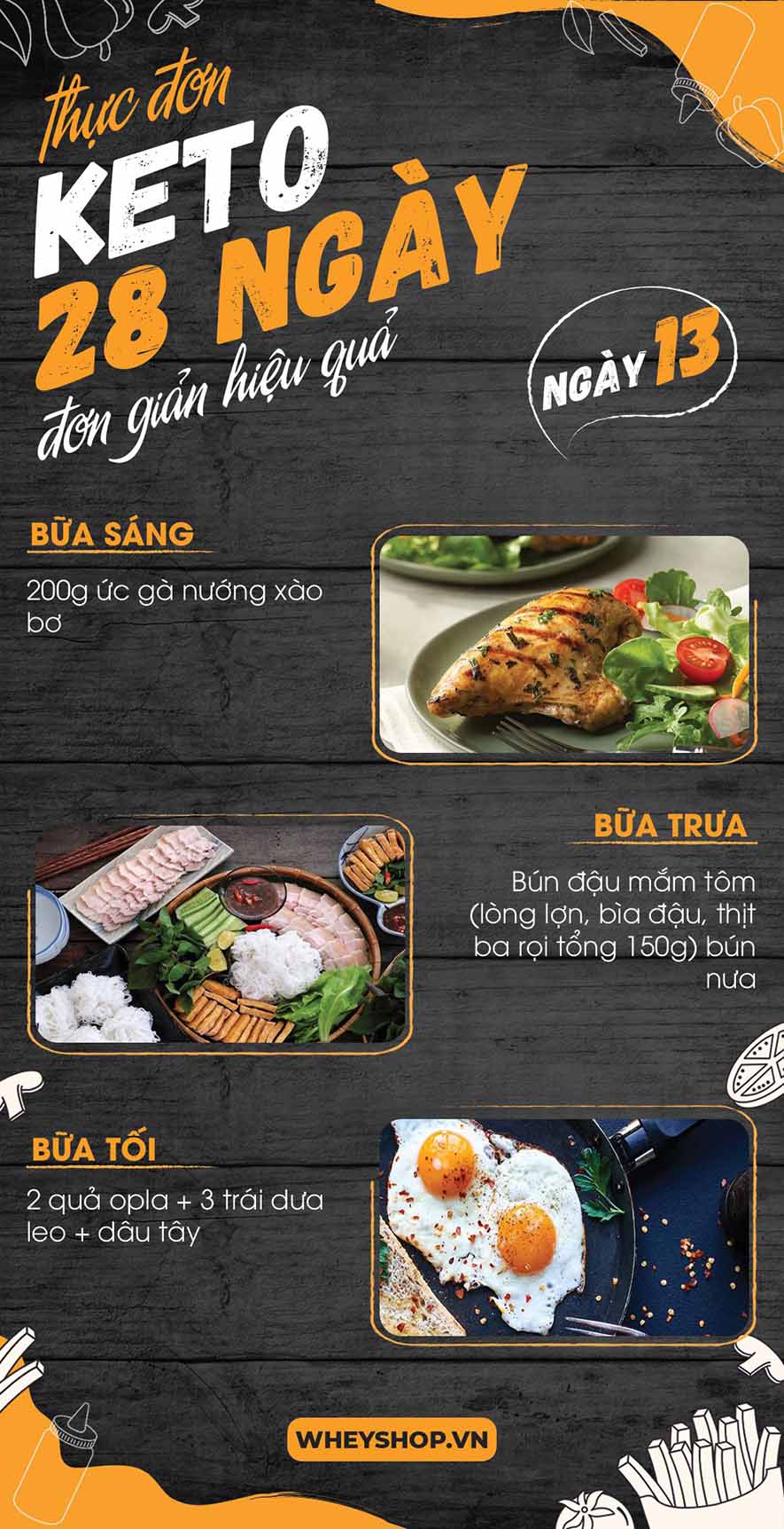 Nếu bạn đang băn khoăn tìm kiếm thực đơn keto 28 ngày thì hãy cùng WheyShop tham khảo chi tiết bài viết ngay sau đây nhé...