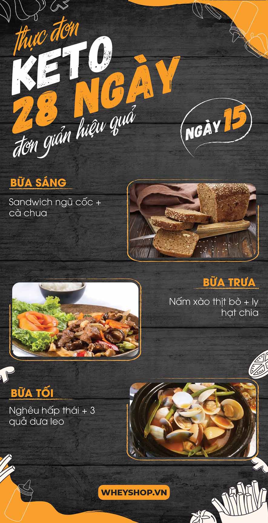 Nếu bạn đang băn khoăn tìm kiếm thực đơn keto 28 ngày thì hãy cùng WheyShop tham khảo chi tiết bài viết ngay sau đây nhé...