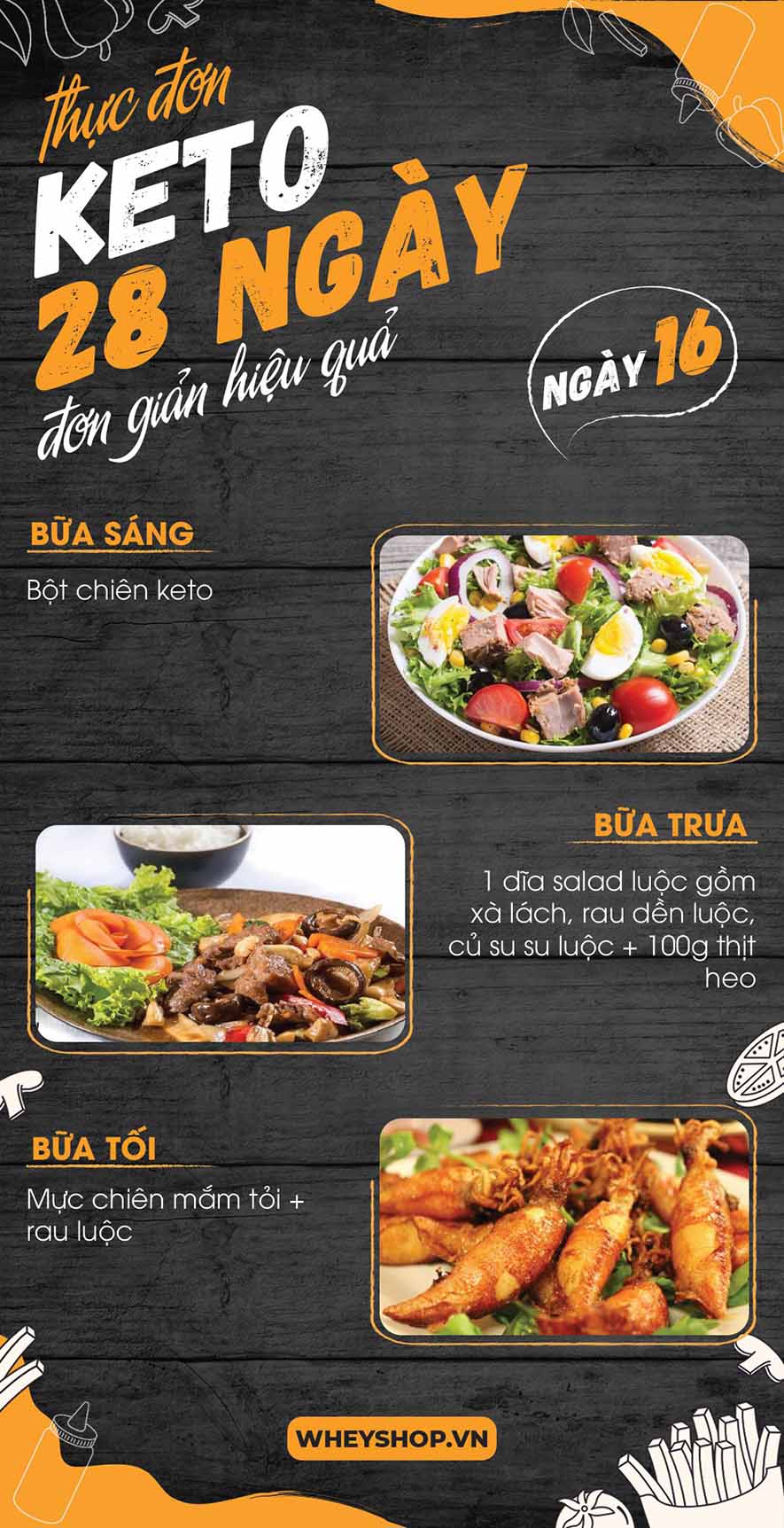 Nếu bạn đang băn khoăn tìm kiếm thực đơn keto 28 ngày thì hãy cùng WheyShop tham khảo chi tiết bài viết ngay sau đây nhé...