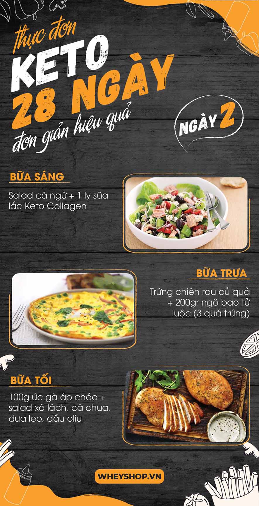 Nếu bạn đang băn khoăn tìm kiếm thực đơn keto 28 ngày thì hãy cùng WheyShop tham khảo chi tiết bài viết ngay sau đây nhé...