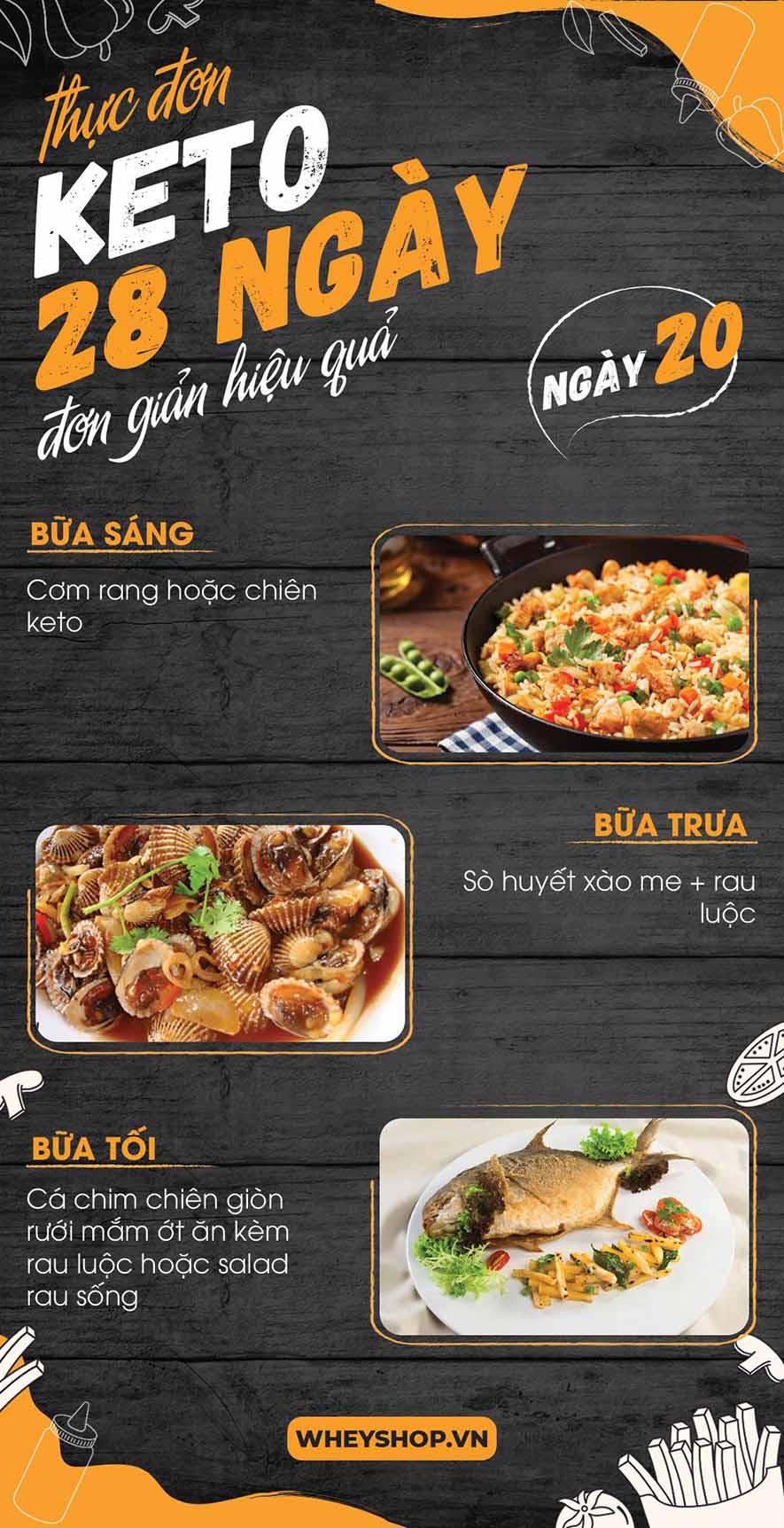 Nếu bạn đang băn khoăn tìm kiếm thực đơn keto 28 ngày thì hãy cùng WheyShop tham khảo chi tiết bài viết ngay sau đây nhé...
