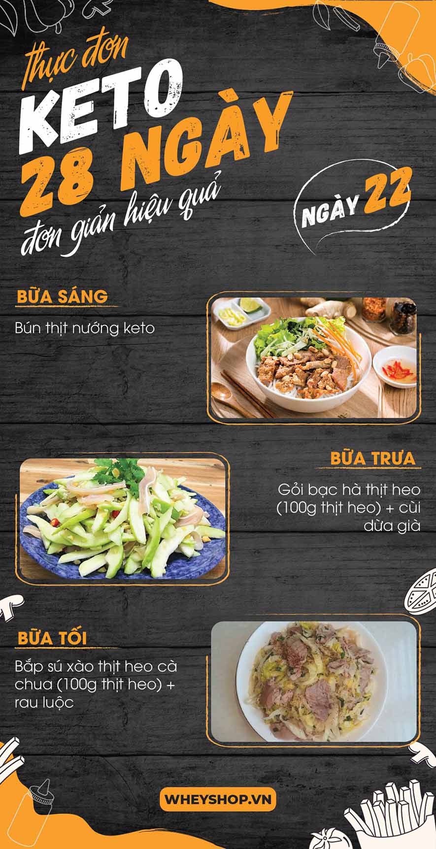 Nếu bạn đang băn khoăn tìm kiếm thực đơn keto 28 ngày thì hãy cùng WheyShop tham khảo chi tiết bài viết ngay sau đây nhé...