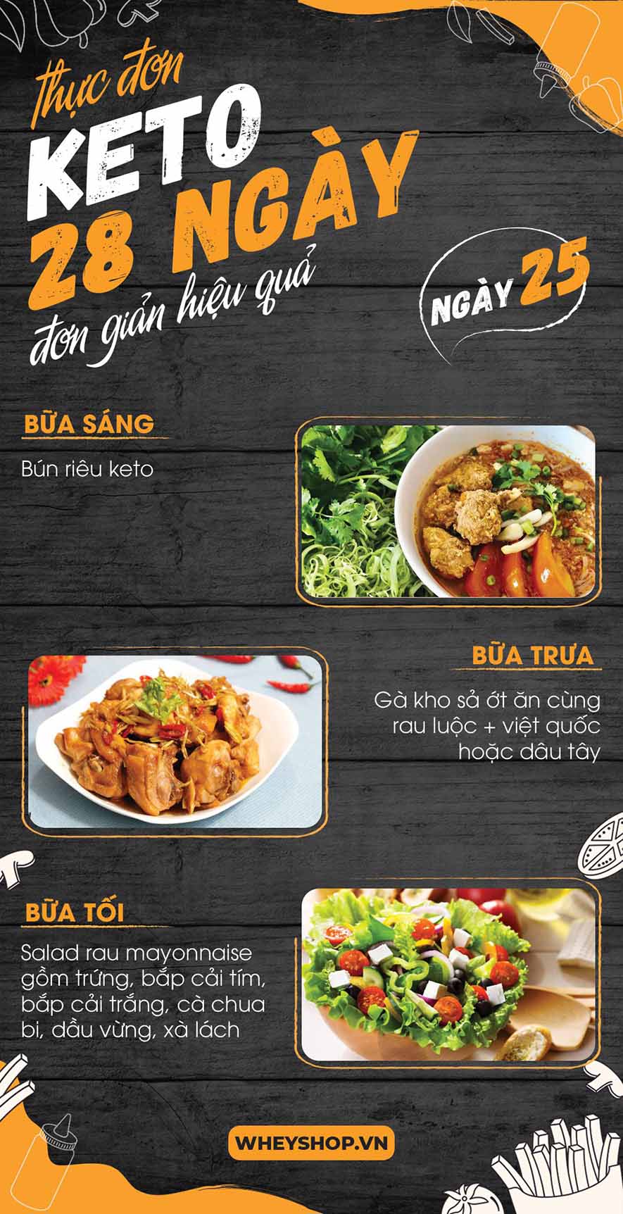 Nếu bạn đang băn khoăn tìm kiếm thực đơn keto 28 ngày thì hãy cùng WheyShop tham khảo chi tiết bài viết ngay sau đây nhé...