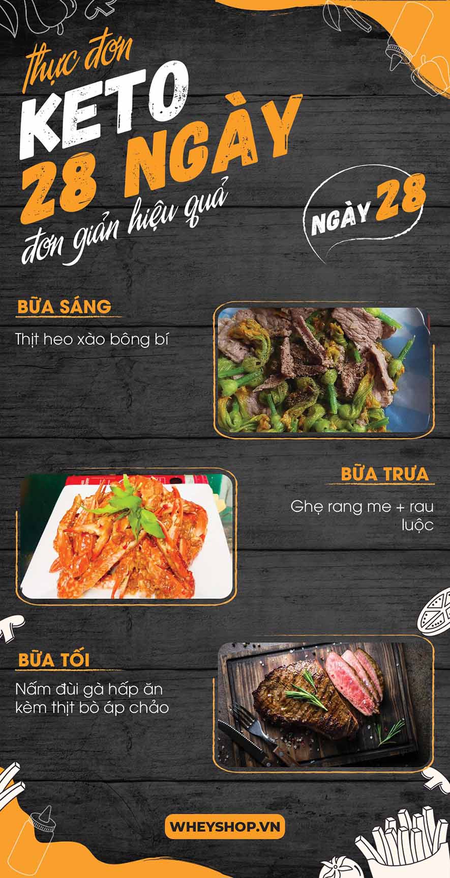 Nếu bạn đang băn khoăn tìm kiếm thực đơn keto 28 ngày thì hãy cùng WheyShop tham khảo chi tiết bài viết ngay sau đây nhé...