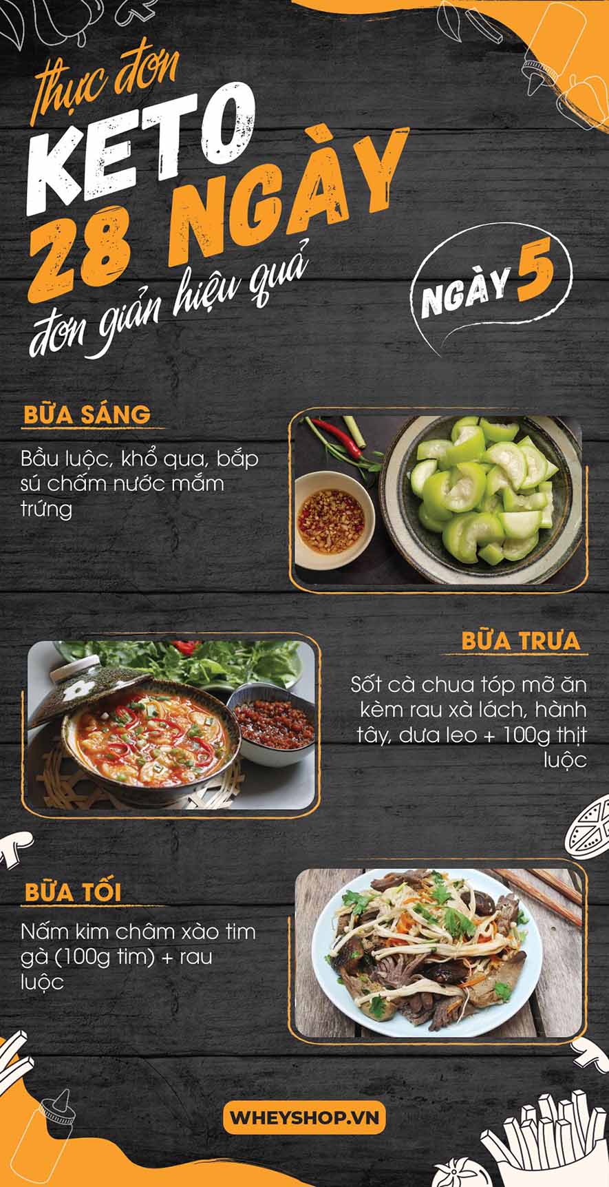 Nếu bạn đang băn khoăn tìm kiếm thực đơn keto 28 ngày thì hãy cùng WheyShop tham khảo chi tiết bài viết ngay sau đây nhé...