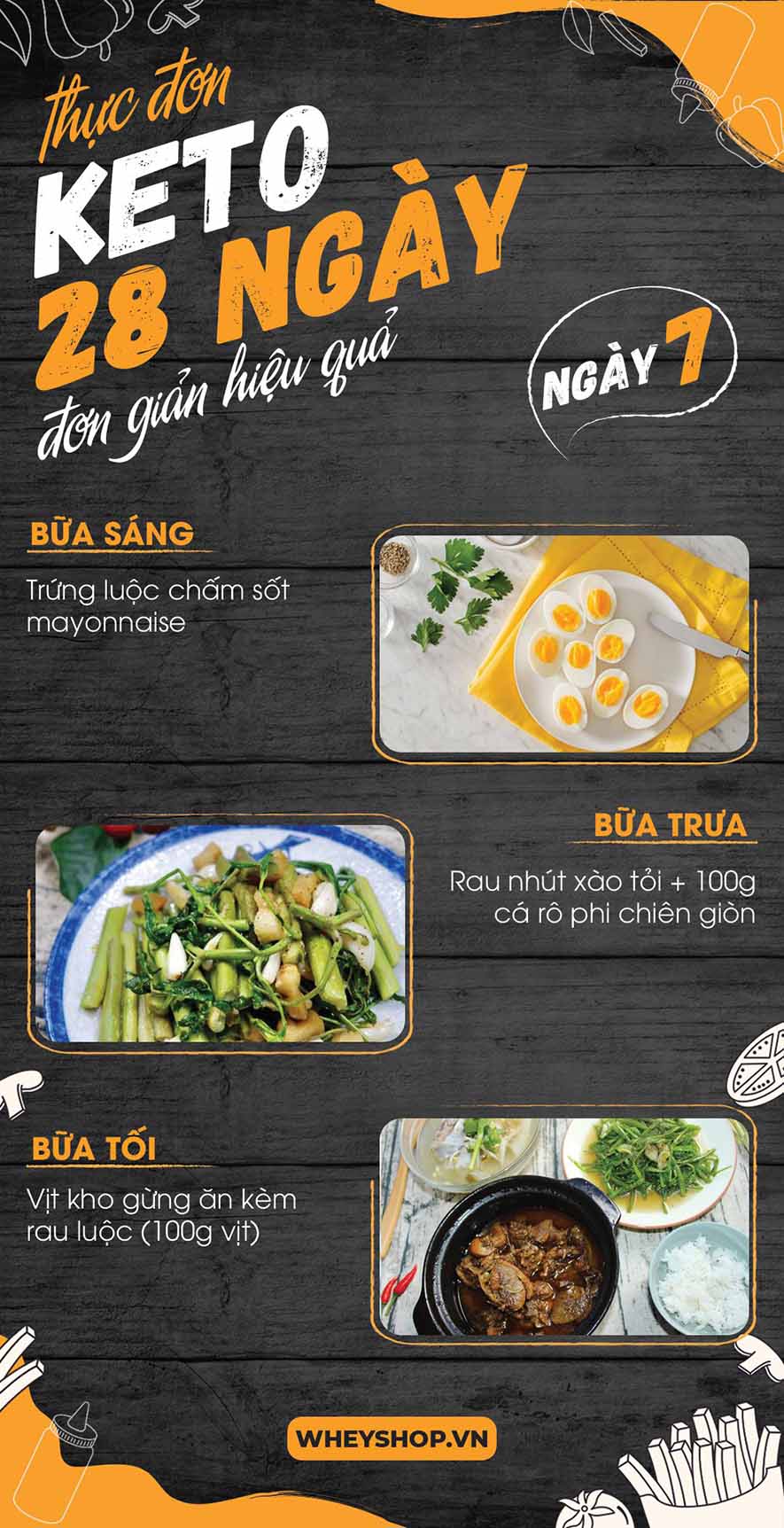 Nếu bạn đang băn khoăn tìm kiếm thực đơn keto 28 ngày thì hãy cùng WheyShop tham khảo chi tiết bài viết ngay sau đây nhé...