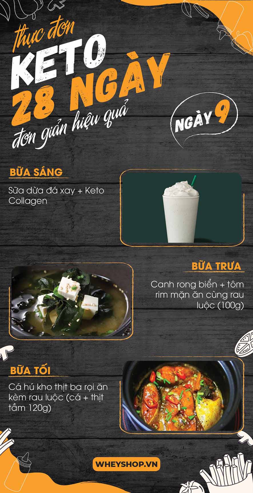 Nếu bạn đang băn khoăn tìm kiếm thực đơn keto 28 ngày thì hãy cùng WheyShop tham khảo chi tiết bài viết ngay sau đây nhé...