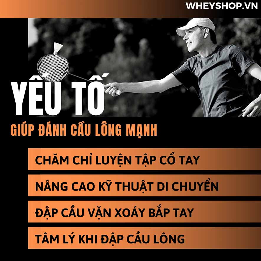 Cách đánh cầu lông mạnh và chuẩn xác được khá nhiều người chơi tìm hiểu và muốn sở hữu cho mình một cú đánh cực kì mạnh mẽ. Bài viết hôm nay WheyShop sẽ giúp...