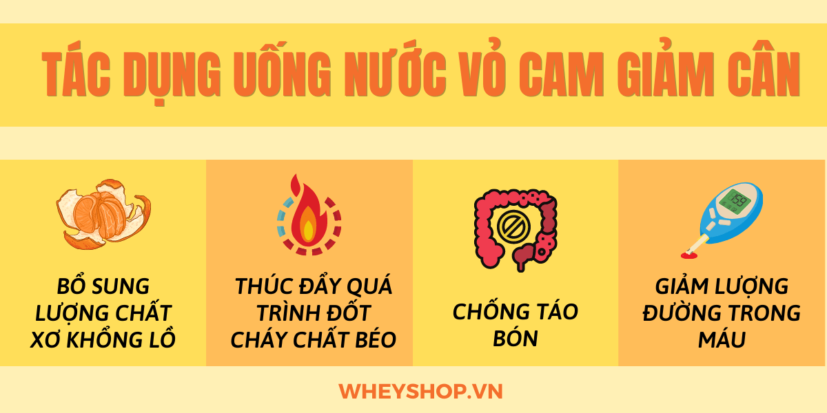 Nếu bạn đang tìm cách uống nước vỏ cam giảm cân thì hãy cùng WheyShop tham khảo những cách sử dụng vỏ cam giảm cân qua bài viết ...