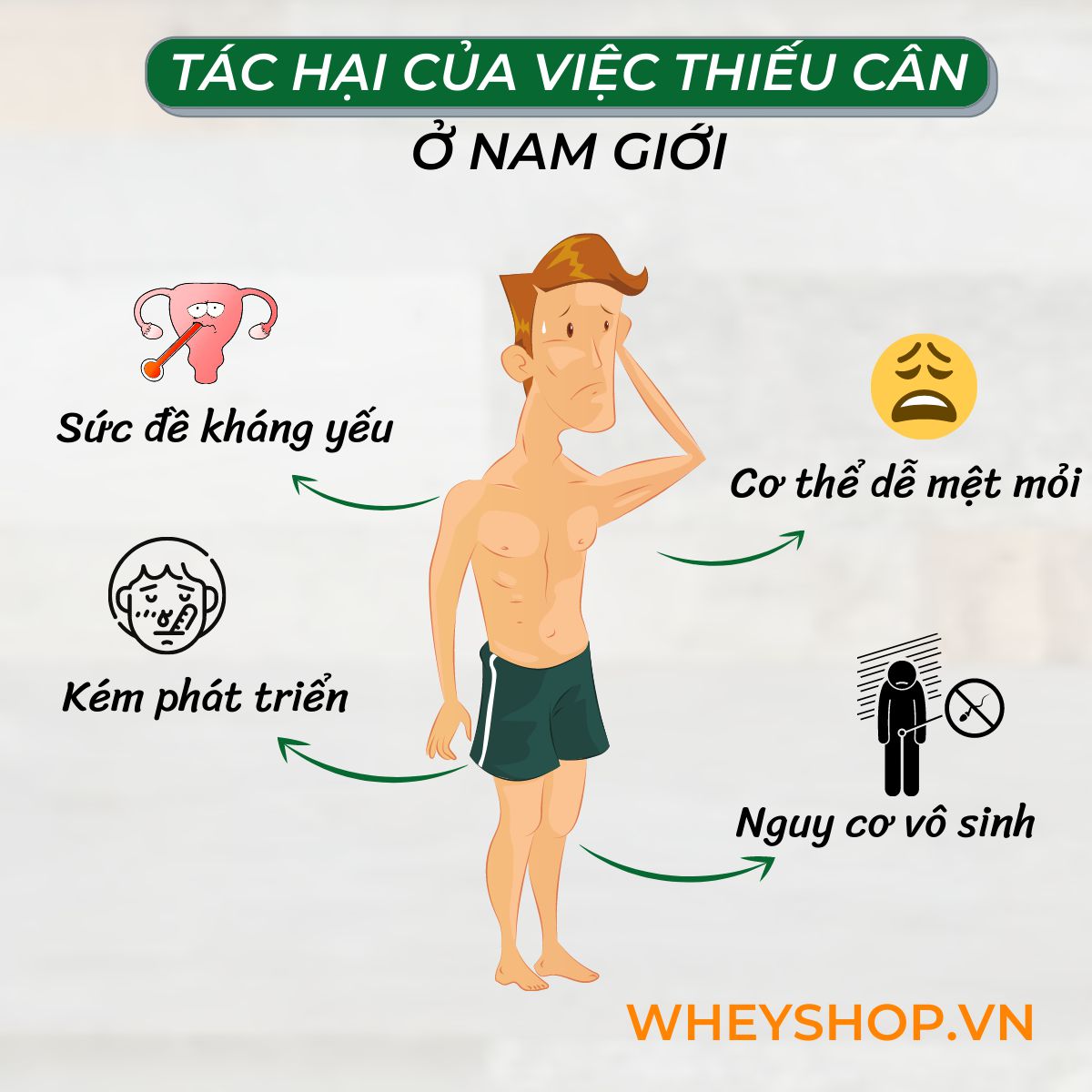 Nếu bạn đang tìm kiếm cách tăng cân hiệu quả thì hãy cùng WheyShop tham khảo ngay bí quyết tăng cân cho nam giới hiệu quả, đơn giản,...