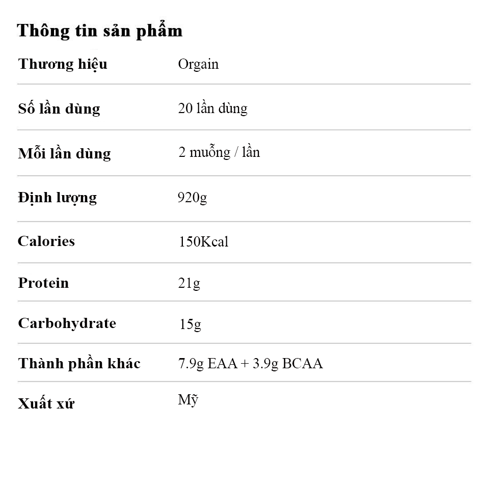 Orgain Organic Protein