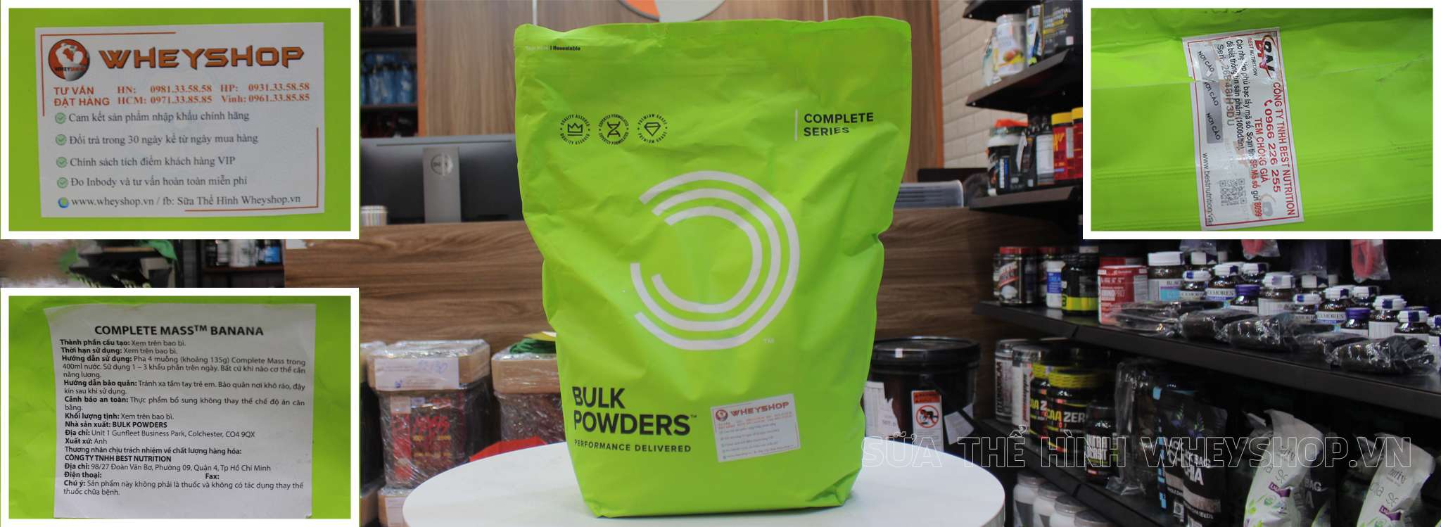 Bulk Powder Complete Mass tem nhan hieu chinh hang tai wheyshop