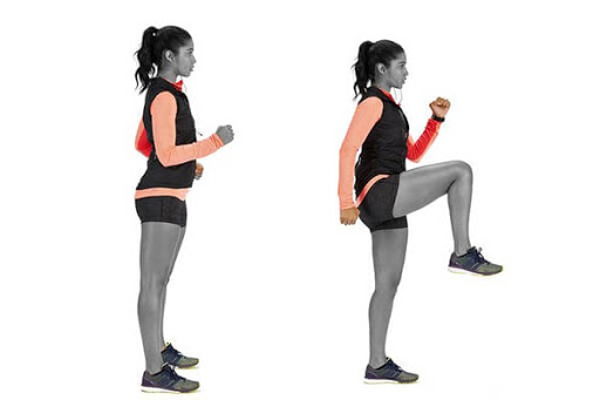 động tác khởi động trước khi chạy bộ