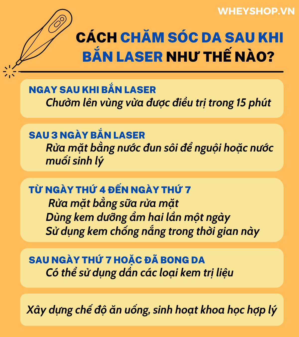 Điều trị các vấn đề về da bằng tia laser là liệu trình làm đẹp được nhiều phụ nữ áp dụng hiện nay. Vậy cách chăm sóc da sau khi bắn laser là như thế nào để...