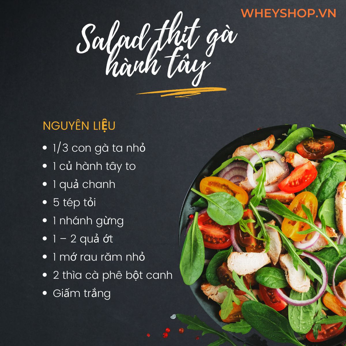 Bên cạnh những cách chế biến đơn giản như luộc, hấp, rán...chỉ cần sáng tạo và biến tấu một chút bạn sẽ có một món ăn salad gà độc đáo mới lạ đầy hấp dẫn từ...
