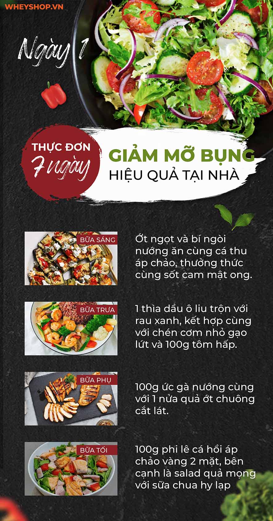 Nếu bạn đang có một thân hình cân đối, tuy nhiên dạng người dễ dàng béo bụng thì WheyShop ở đây để giúp đỡ bạn cách giảm mỡ bụng tại nhà hiệu quả trong 1...