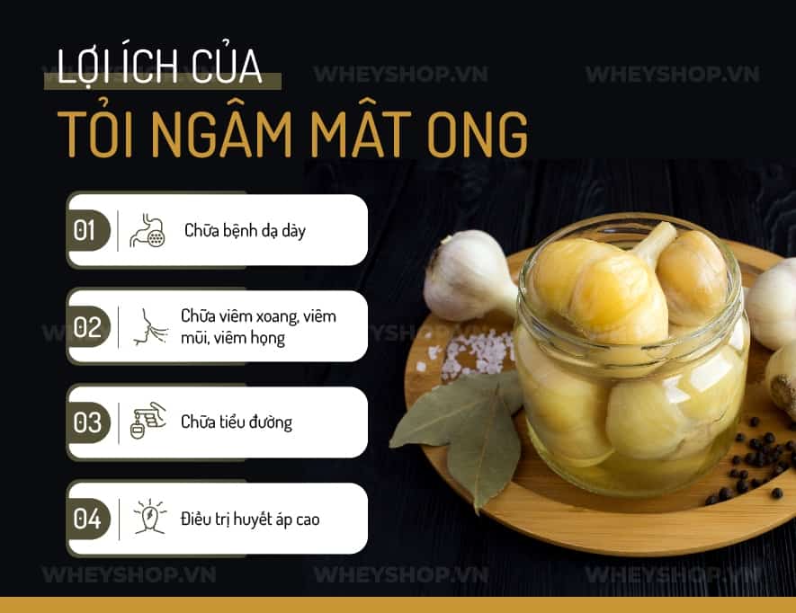 Nếu bạn đang băn khoăn về lợi ích và cách làm tỏi ngâm mật ong. Hãy cùng WheyShop tham khảo bài viết chi tiết về tỏi ngâm mật ong ngay sau đây...