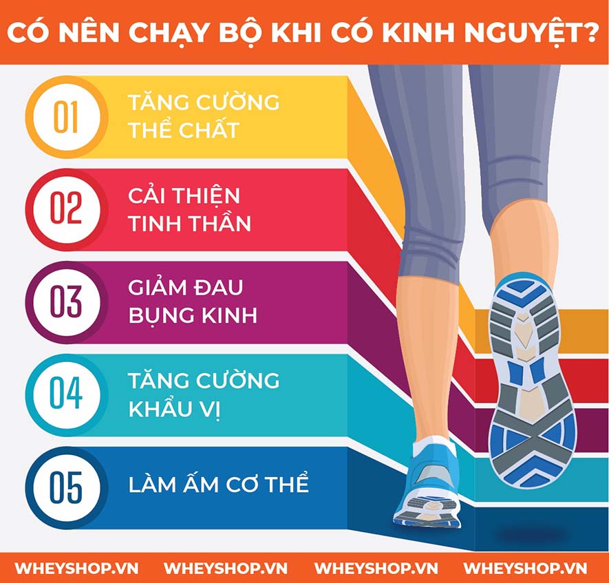 Lý do khiến phụ nữ không tập thể thao đều đặn được là chu kỳ kinh nguyệt. Hãy cùng WheyShop tìm hiểu có nên chạy bộ khi có kinh nguyệt không nhé!