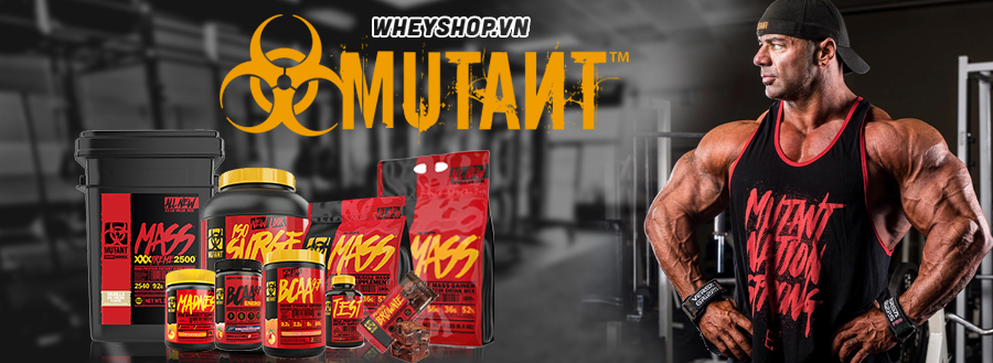 Mutant supplements là thương hiệu nổi tiếng của Canada . Mutant thực phẩm thể hình hỗ trợ tăng cân , tăng cơ được nhập khẩu chính hãng tại hà nội và tphcm