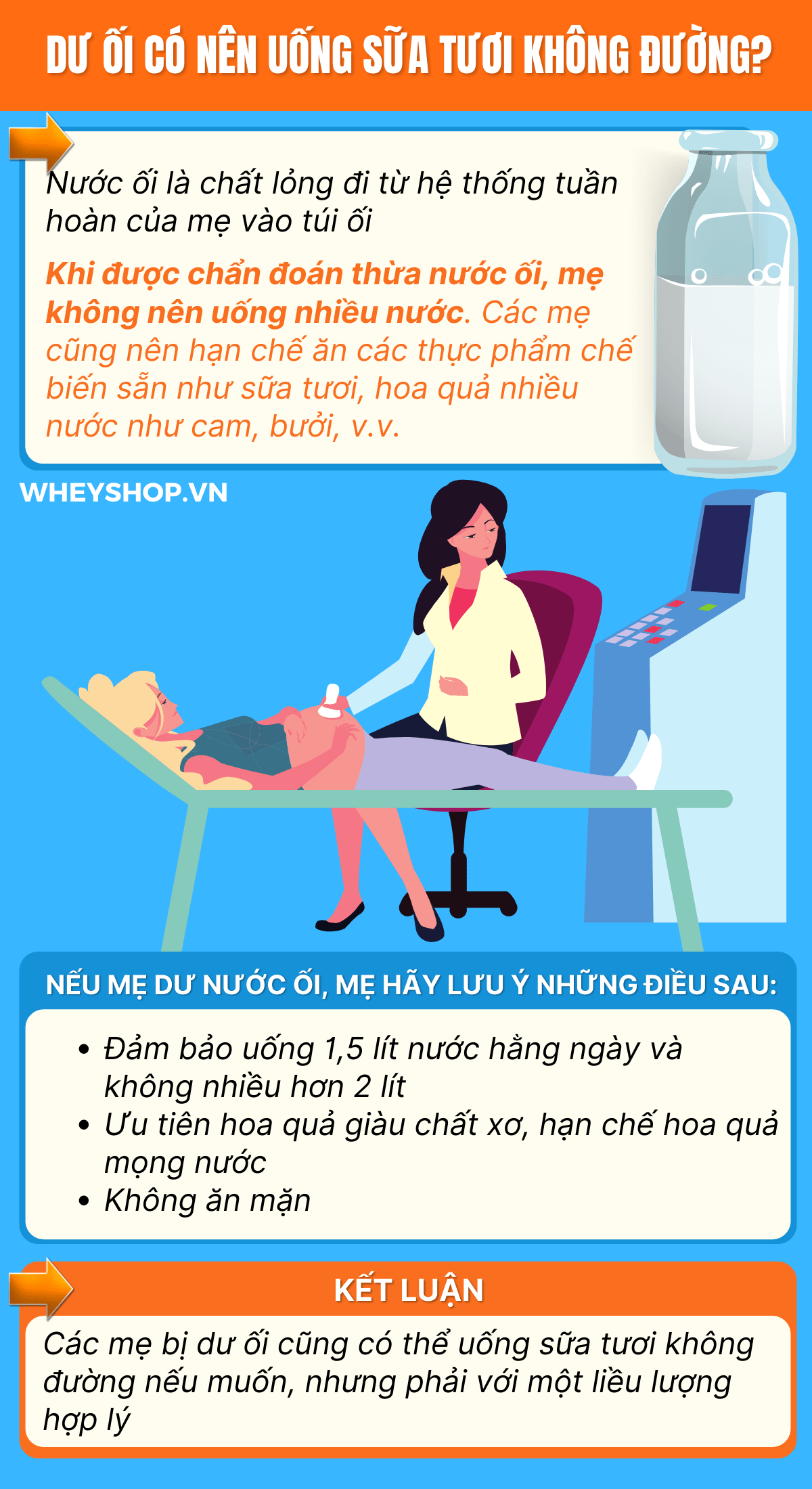Nếu các mẹ đang băn khoăn dư ối có nên uống sữa tươi không đường thì hãy cùng WheyShop tham khảo giải đáp thắc mắc qua bài viết...