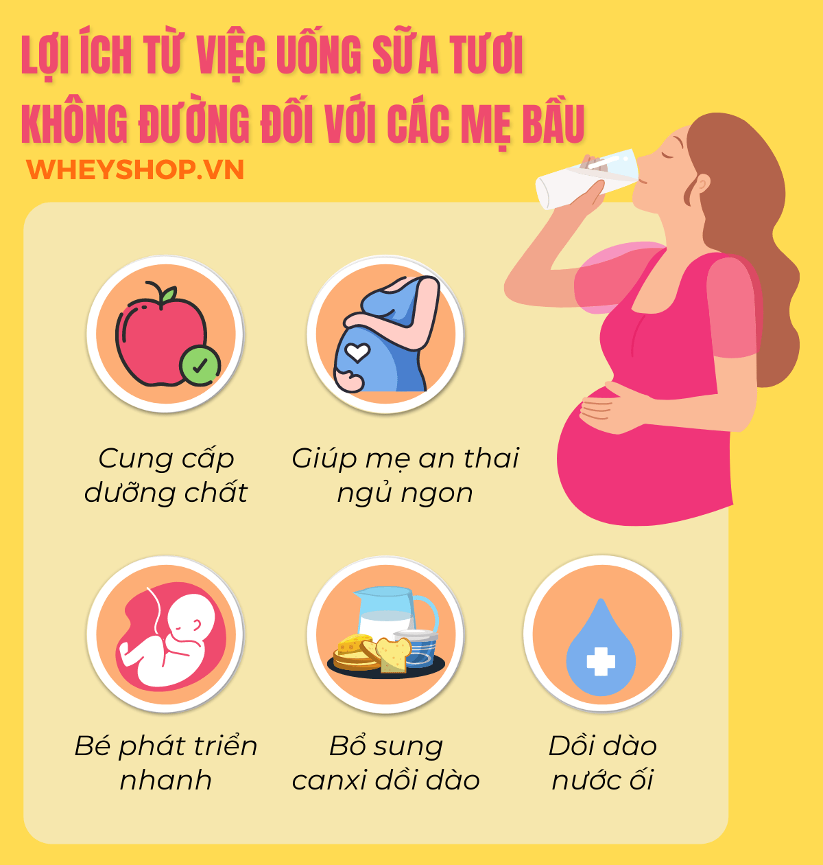 Nếu các mẹ đang băn khoăn dư ối có nên uống sữa tươi không đường thì hãy cùng WheyShop tham khảo giải đáp thắc mắc qua bài viết...