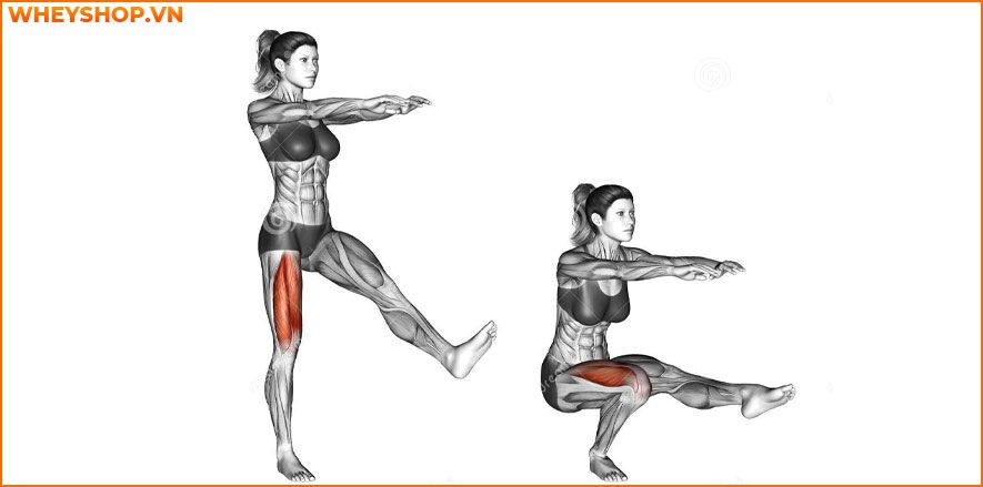 single leg squat tăng vòng 3