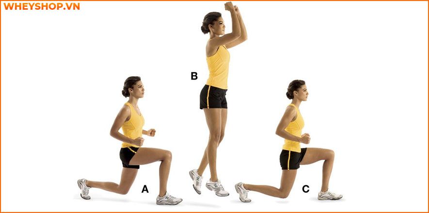 lunge jump tăng vòng 3