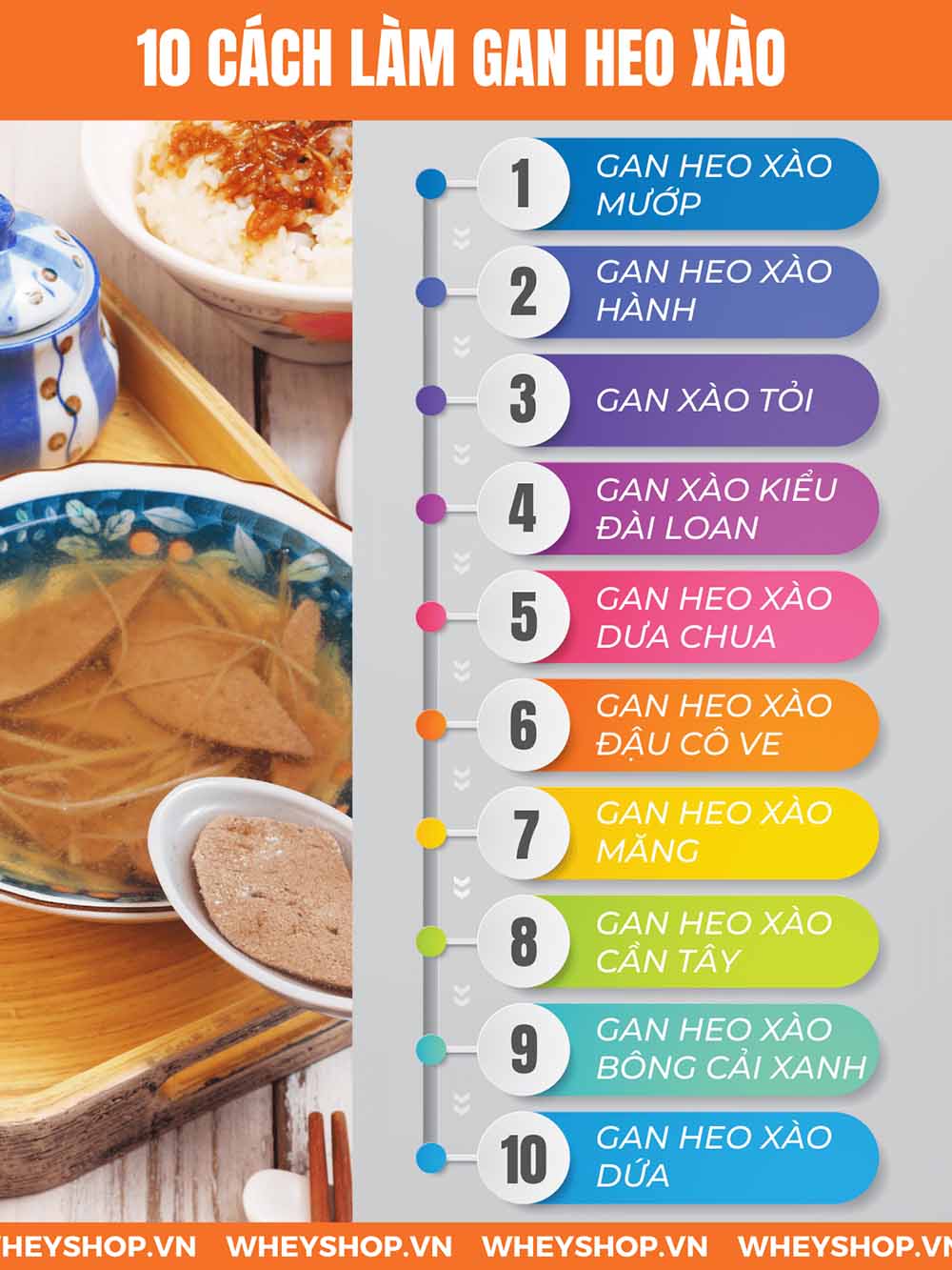 Nếu bạn đang băn khoăn tìm cách chế biến món gan xào thơm ngon, giàu dinh dưỡng thì hãy cùng WheyShop tham khảo chi tiết bài viết ngay sau...