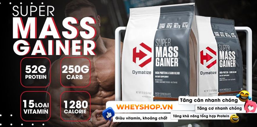 Nếu bạn đang băn khoăn so sánh Muscle Mass Gainer và Super Mass Gainer loại nào tốt thì hãy cùng WheyShop tham khảo chi tiết bài viết...