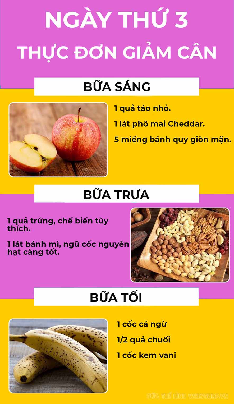 Liệu 3 ngày có thể giảm cân được không ? Cùng WheyShop tìm hiểu thực đơn giảm cân 3 ngày hiệu quả và an toàn nhất với sức khỏe bạn nhé ...