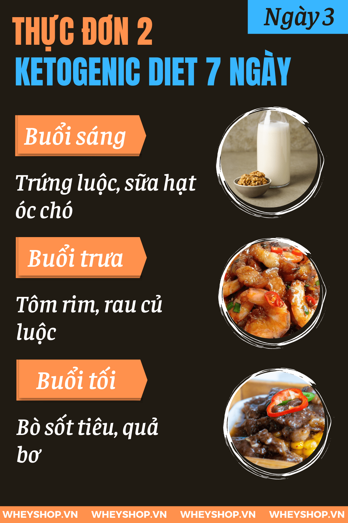 Ketogenic Diet là gì? Nếu bạn đang băn khoăn tìm hiểu thực đơn giảm cân Ketogenic Diet thì hãy cùng WheyShop tham khảo bài viết...