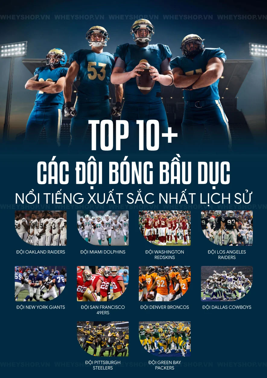 Bóng bầu dục là một môn thể thao phổ biến trên khắp thế giới. Đây là môn thể thao đồng đội được nhiều bạn trẻ yêu thích và lựa chọn tham gia. Cùng WheyShop...